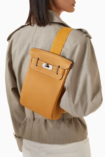 Unused Hac a Dos Natural Sable in Togo Leather with Palladium Hardware PM Size:Light/Pastel Brown:One Size|219995043