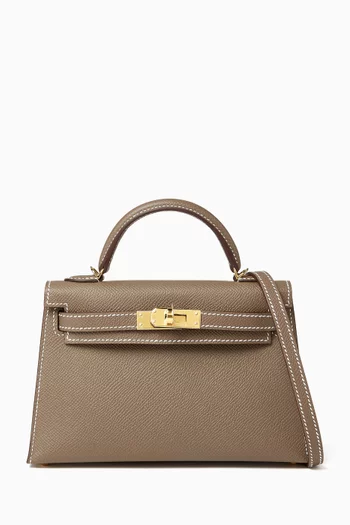 Unused Kelly 20 Sellier Bag in Epsom Leather