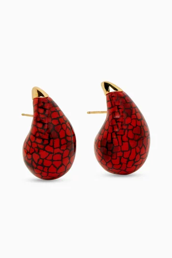 Small Drop Earrings in Resin
