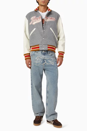 Waitress Varsity Jacket in Cotton