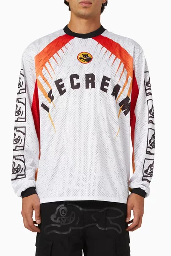 Moto Racer Shirt in Mesh