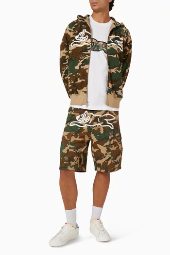 Camo Running Dog Woodland T-shirt in Cotton
