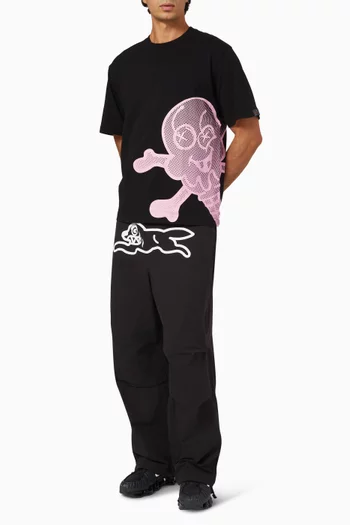 Halftone Jumbo Cones & Bones T-shirt in Cotton