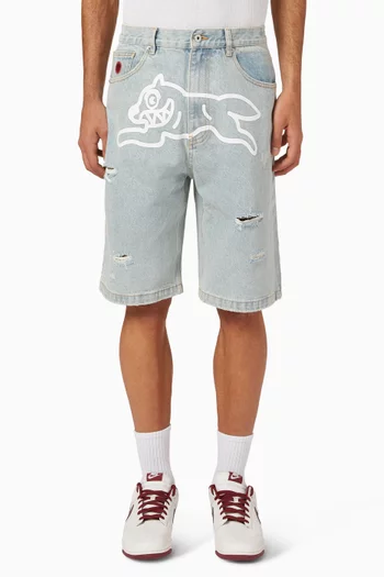 Running Dog Shorts in Denim