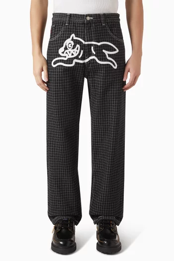Ripstop Double Scoop Jeans in Denim