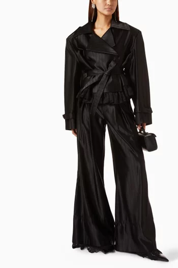 Flared-hem Pants