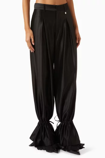 Flared-hem Pants