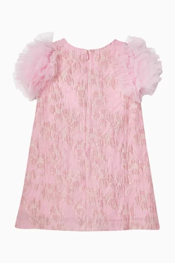Bette Bright Dress in Floral Jacquard