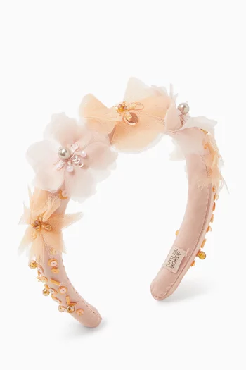 Sunset Boulevard Headband in Satin
