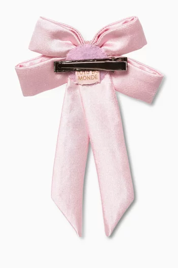 Bow De Star Hairclip in Satin