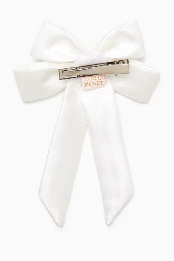 Bow De Star Hairclip in Satin