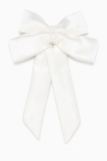 Bow De Star Hairclip in Satin
