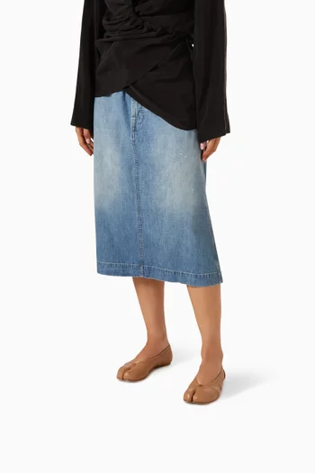 Tabi Ballerina Flats in Leather