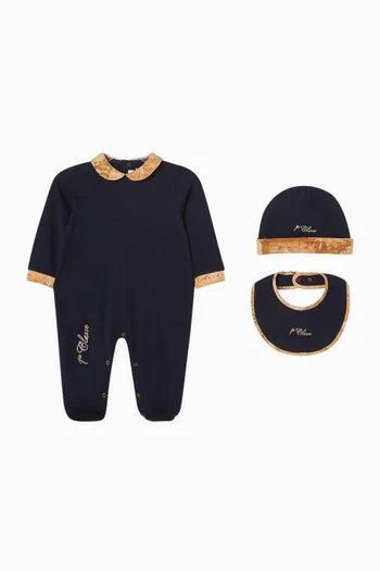 Geo Classic Sleepsuit Set in Cotton