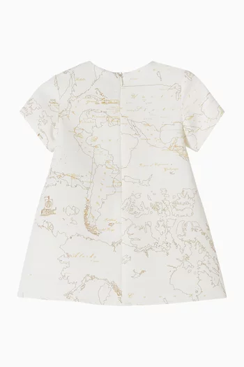Geo-print Bow Dress