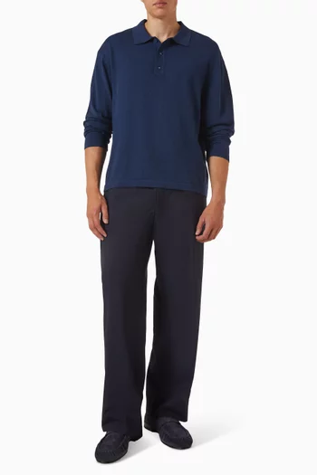 Bay  Polo Shirt in Merino Wool