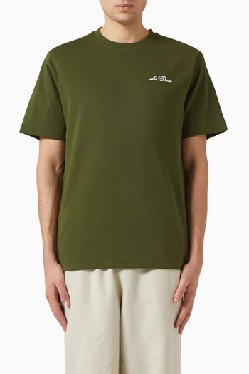 Signature-print T-shirt in Jersey