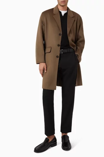 Overcoat in Double-face Wool