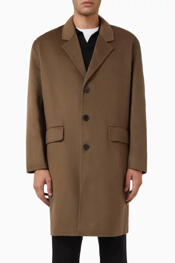 Overcoat in Double-face Wool