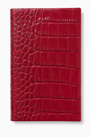 Panama Notebook in Croc-embossed Leather