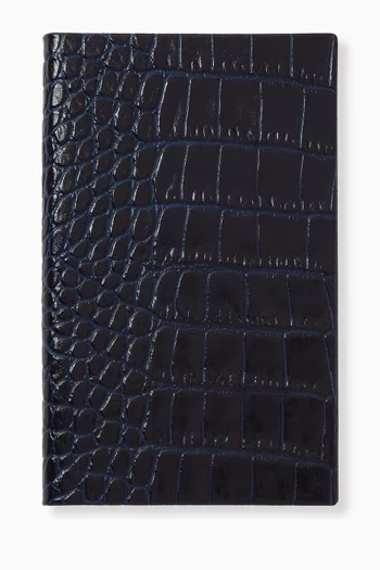 Panama Notebook in Croc-embossed Leather