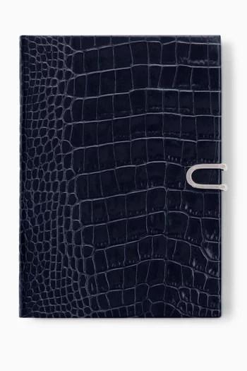 Soho Slide-closure Notebook in Leather