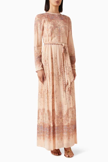 Valiant Paisley Maxi Sheath Dress