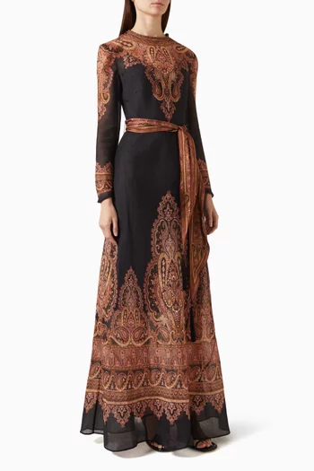 Ascent Sheath Dress in Linen Blend