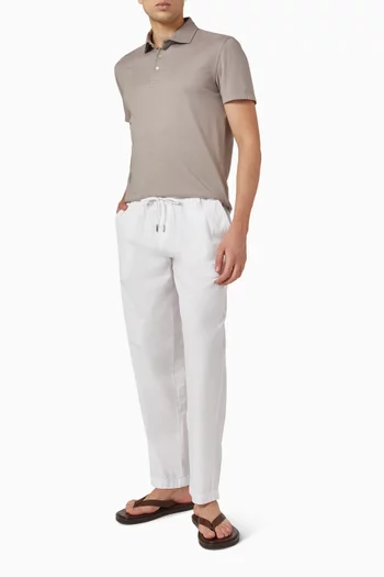 Polo Shirt in Jersey Cotton Flex