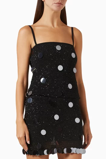 Ariel Sequin-embellished Top