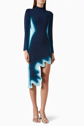 Dobby Wavy Dress