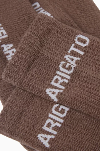 Logo Tube Socks in Cotton-blend