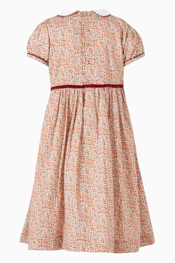 Melina Floral-printed Dress in Cotton