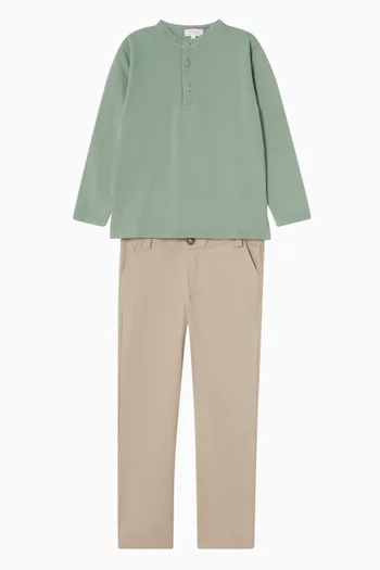 Alcomo Long Sleeve Polo Shirt