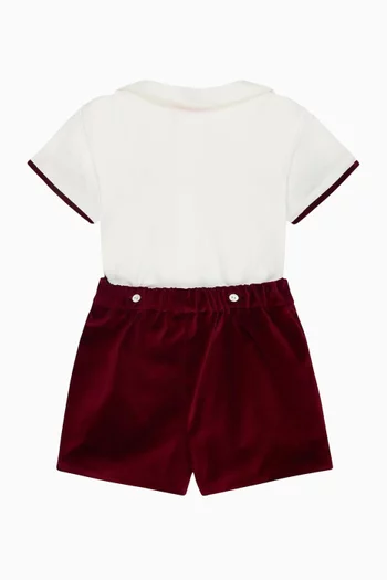 Bautista Hand-Smocked Set in Cotton
