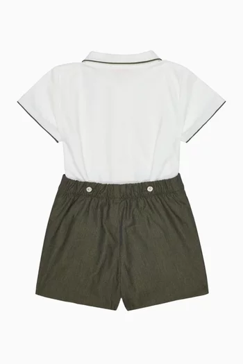 Mattia Baby Boy Set in Cotton