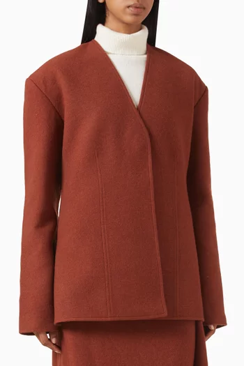 Leah Blazer in Wool-blend