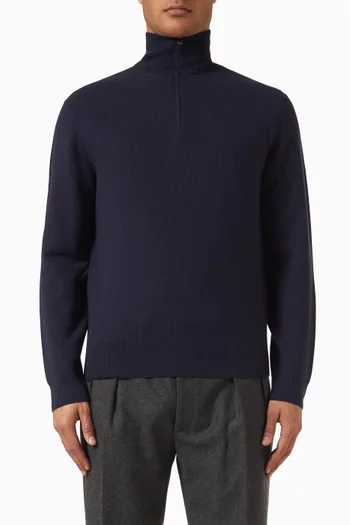 Half-zip Sweater in Wool