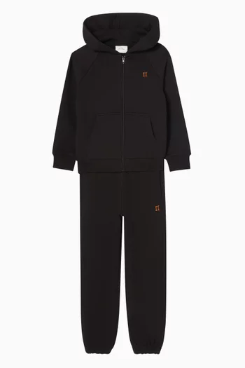 Core Contrast Zipper Hoodie in Organic Cotton