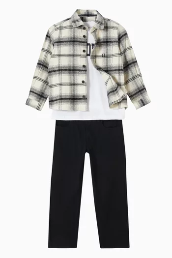 Check Overshirt in Cotton