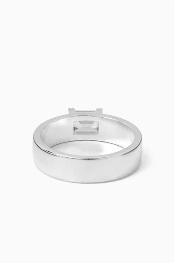 Solitare Ring in Sterling Silver