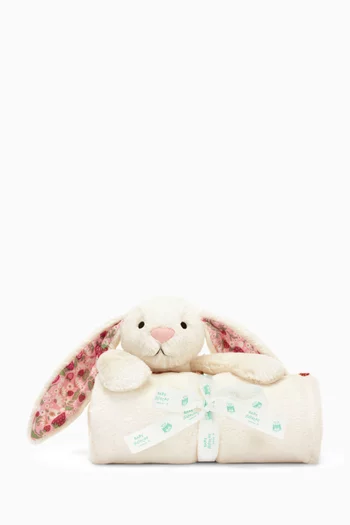 Blossom Cream Bunny 'Berry' Blankie