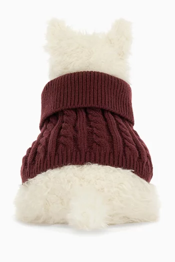 Munro Scottie Dog Winter Sweater Plush Toy