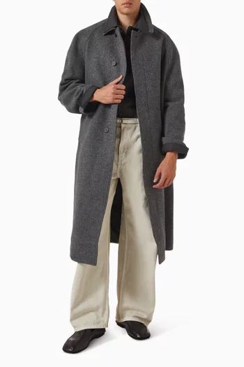 Raglan Overcoat in Tweed
