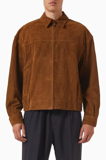 Zip Jacket in Suede