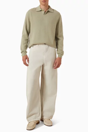 Polo Sweater in Cashmere-blend
