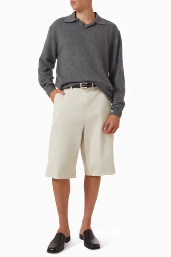 Polo Sweater in Cashmere-blend