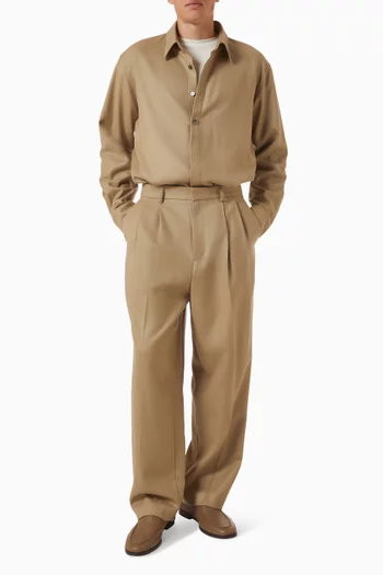 Two-tuck Pants in Wool