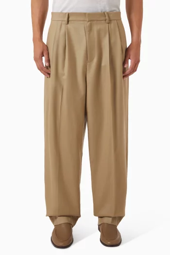 Two-tuck Pants in Wool