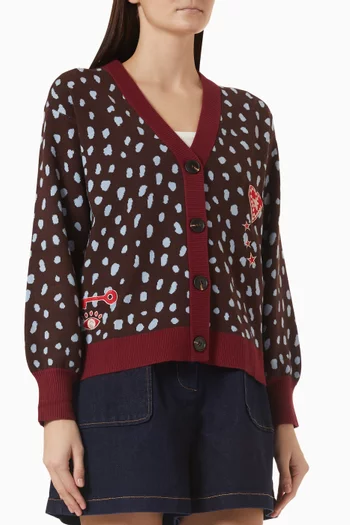 Deer Cardigan in Viscose Blend